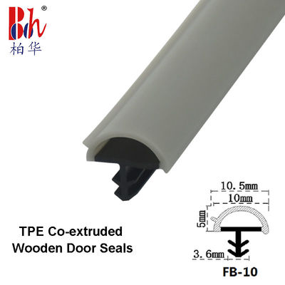 Le cachetage en caoutchouc de Gray Color Co-Extrudsion Wooden Door dépouille des joints de porte de forme de D