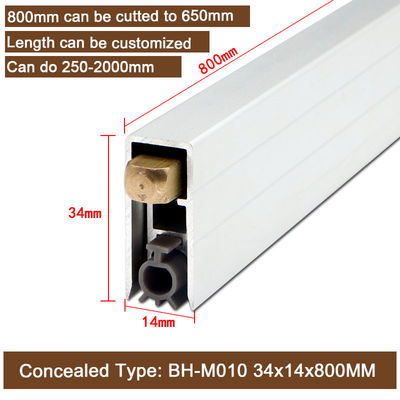 650 mm Porte automatique dissimulée joints de fond en aluminium