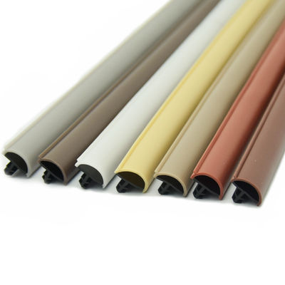 Type de fente anti-collision en forme de D. Fermeture de porte en bois à bande de chêne gris couleur 12*5 mm