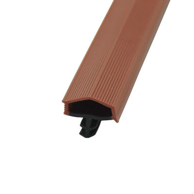 Bandes d'étanchéité de porte en bois co-extrudées haute résilience Bande d'étanchéité de porte en TPE Marron