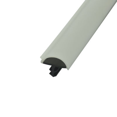 Bandes d'étanchéité en caoutchouc co-extrudées en forme de D bande d'étanchéité de porte en bois coupe-froid couleur blanche