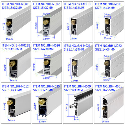 Joints de bas de porte automatiques Les joints acoustiques couvrent entièrement les bandes de caoutchouc de silicone et réduisent le bruit