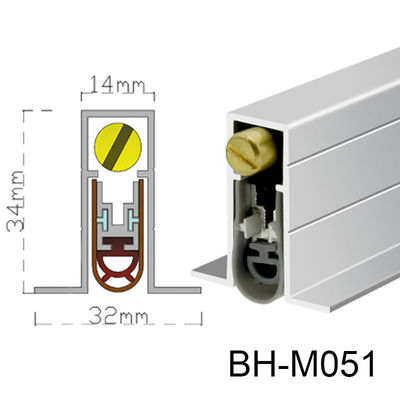 T forment la porte automatique les joints qu'inférieurs pour la réduction de Noice de porte en métal laissent tomber vers le bas les bandes en caoutchouc