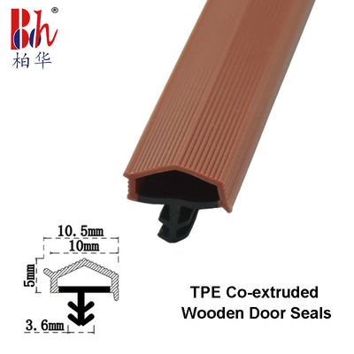 Une forme Co-a expulsé les bandes en caoutchouc de cachetage de bande bourrelet la couleur rouge-brun