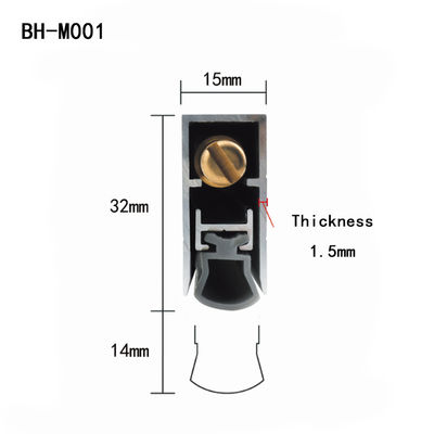 6063 Porte insonorisée en aluminium, joints de fond cachés