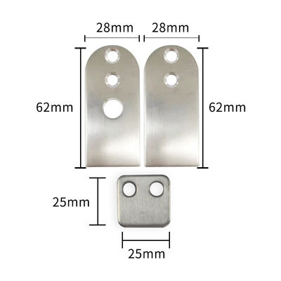 Couleur argentée 1,5 cm Fermeture automatique du fond de la porte Durable