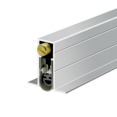 Couleur argentée lisse Porte cachée Sceau inférieur Ajustez la hauteur
