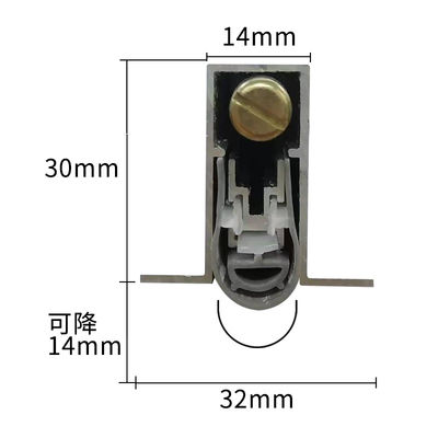 Sceaux de porte automatique personnalisables hauteur 1,4 cm avec montage caché