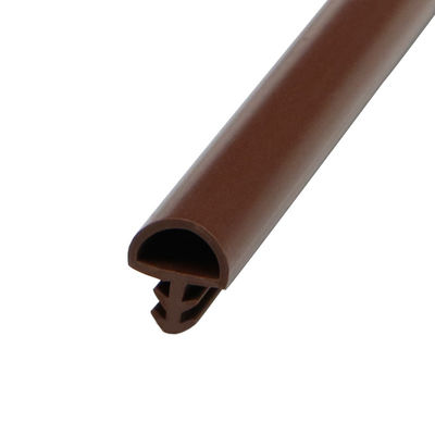 Type en bois anti-collision joint de fente de bande de joint de porte de porte en caoutchouc de PVC