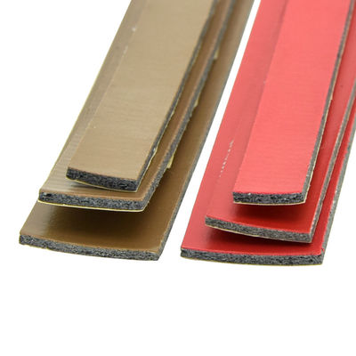Joint de porte ignifuge de graphite 2mm profondément avec la couleur rouge et de Brown