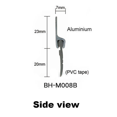 La vis a fixé la bande inférieure de joint de porte de taille de 43mm avec le caoutchouc de PVC