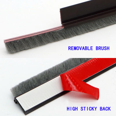 PVC inférieur de bande de joint de porte avec Woolpile