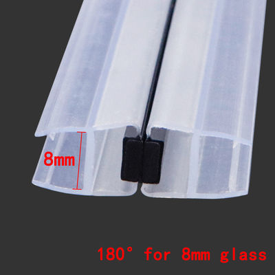 Bons joints imperméables de PVC de bande magnétique de porte de douche de résilience pour le verre de 8mm