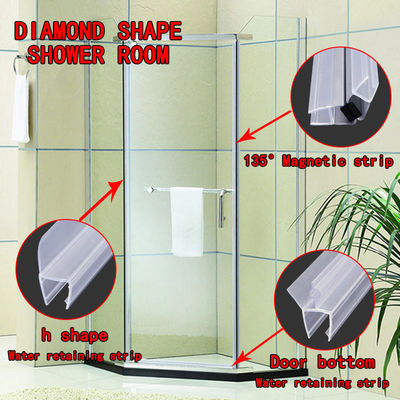 Type bande de H de joint de porte de douche de 10mm