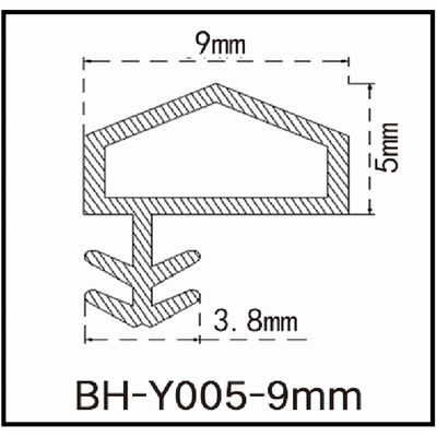 La porte en bois de PVC de bande de joint de porte d'OEM bourrelet le type latéral A de cannelure formé