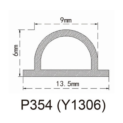 Le PVC anti-collision de bande de joint de porte de garde-robe atténuant des bandes colorent adapté aux besoins du client