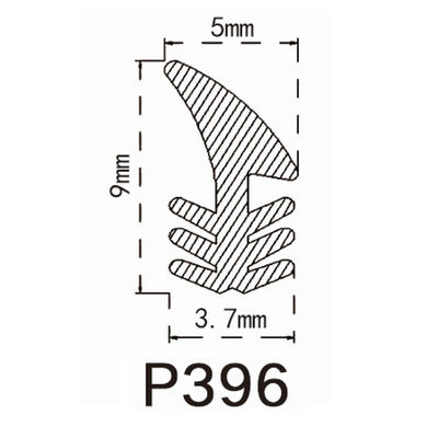 Le type porte de fente de PVC d'OEM bourrelet facile d'installer le CE approuvé