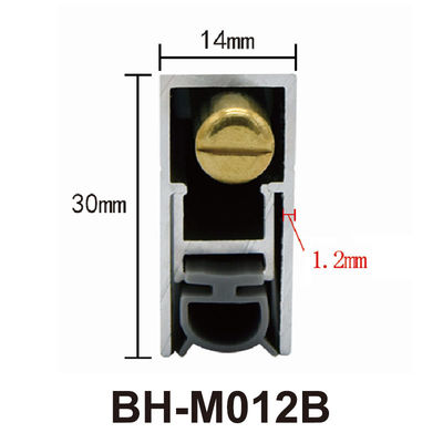 14*30mm le fond qu'automatique de porte scelle l'alliage d'aluminium laissent tomber vers le bas des joints pour des portes coupe-feu