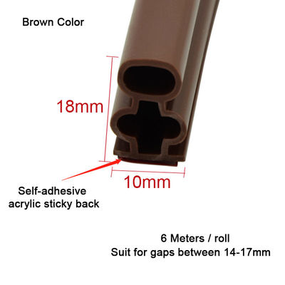 les bandes en caoutchouc de silicone de forme de la largeur O de 10mm double la couche pour le cadre de porte