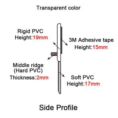 Preuve saine 3M Glue Tape Self - phoques de porte adhésifs de PVC
