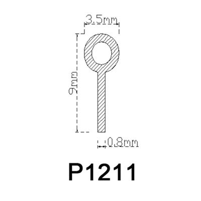 Bande en caoutchouc de PVC de diamètre de la personnalisation 3.5mm autour de forme de tube avec des ailerons