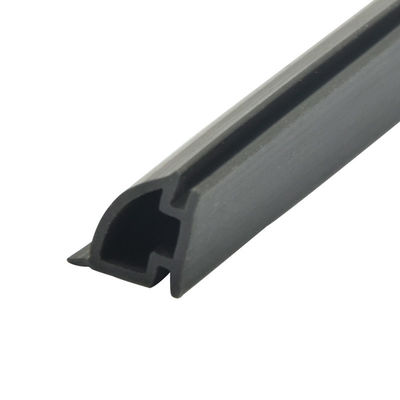 bande de bande en caoutchouc de PVC de 12.5*10mm anti-collision pour la couleur de noir de porte coulissante