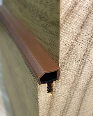 Le cachetage formé spécial de Weatherstripings de coextrusion dépouille la couleur 10*6mm de Brown